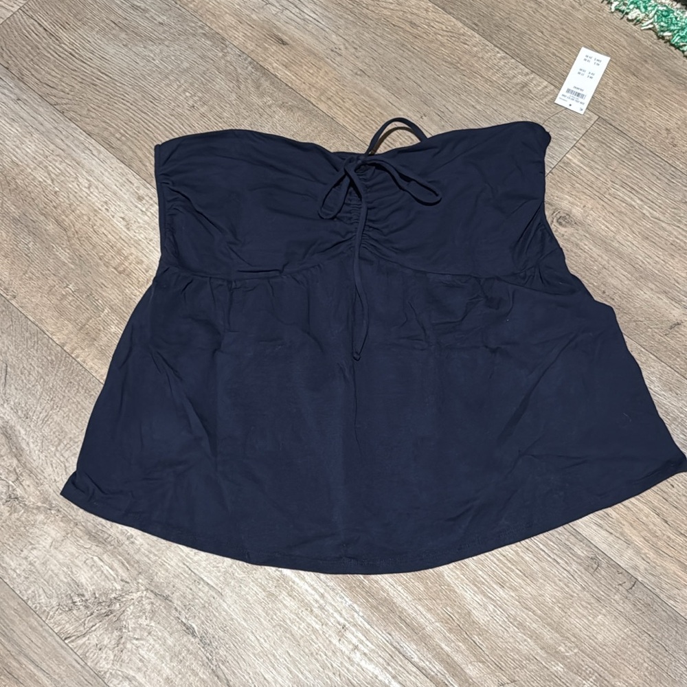 Hollister Navy Blue Strapless Tank Top XXL NWT!